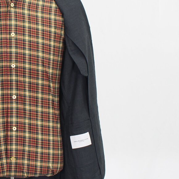 Urban Research Doors 36S Gray Blazer Sport Coat Jacket 3-Button Solid T928 - Picture 9 of 11